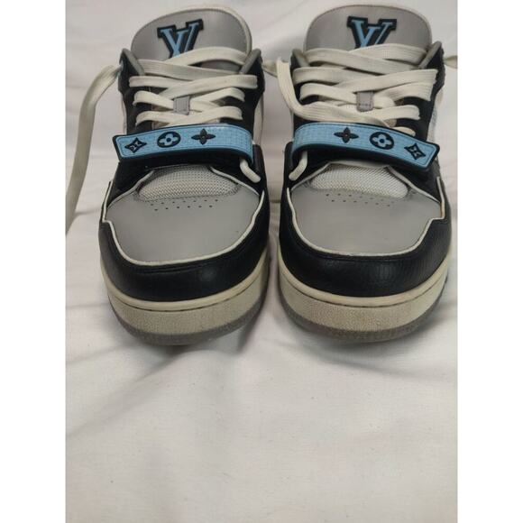 Louis Vuitton 1AC510 Blue/Grey/Black Trainer Sneakers LV Size 9 - US Size 10 SPB main image 7